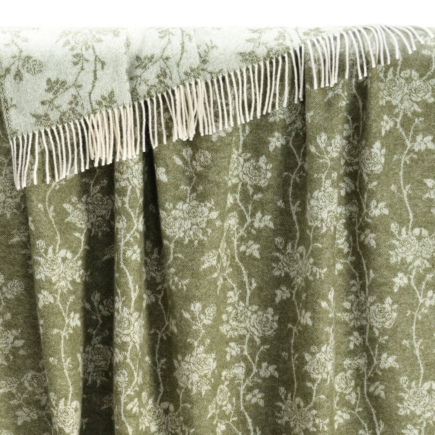 Roses Recycled Merino Throw JJ Textile