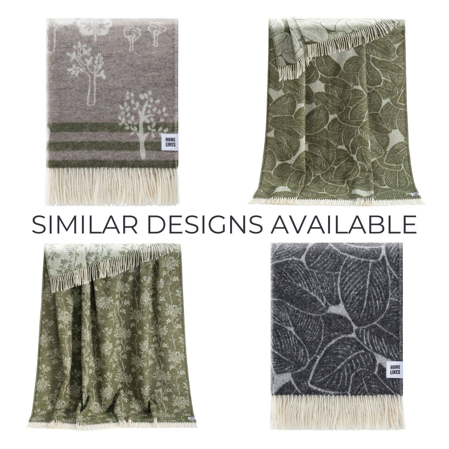 Woodland Recycled Merino Throw JJ Textile