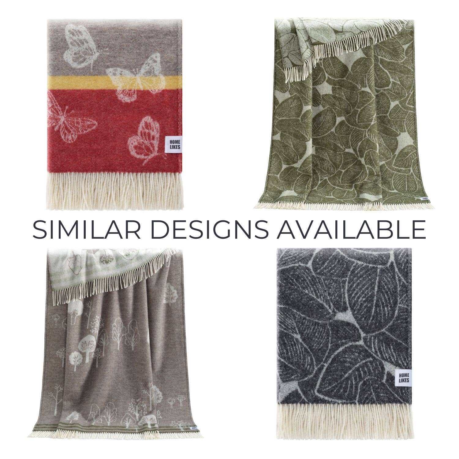 Roses Recycled Merino Throw JJ Textile