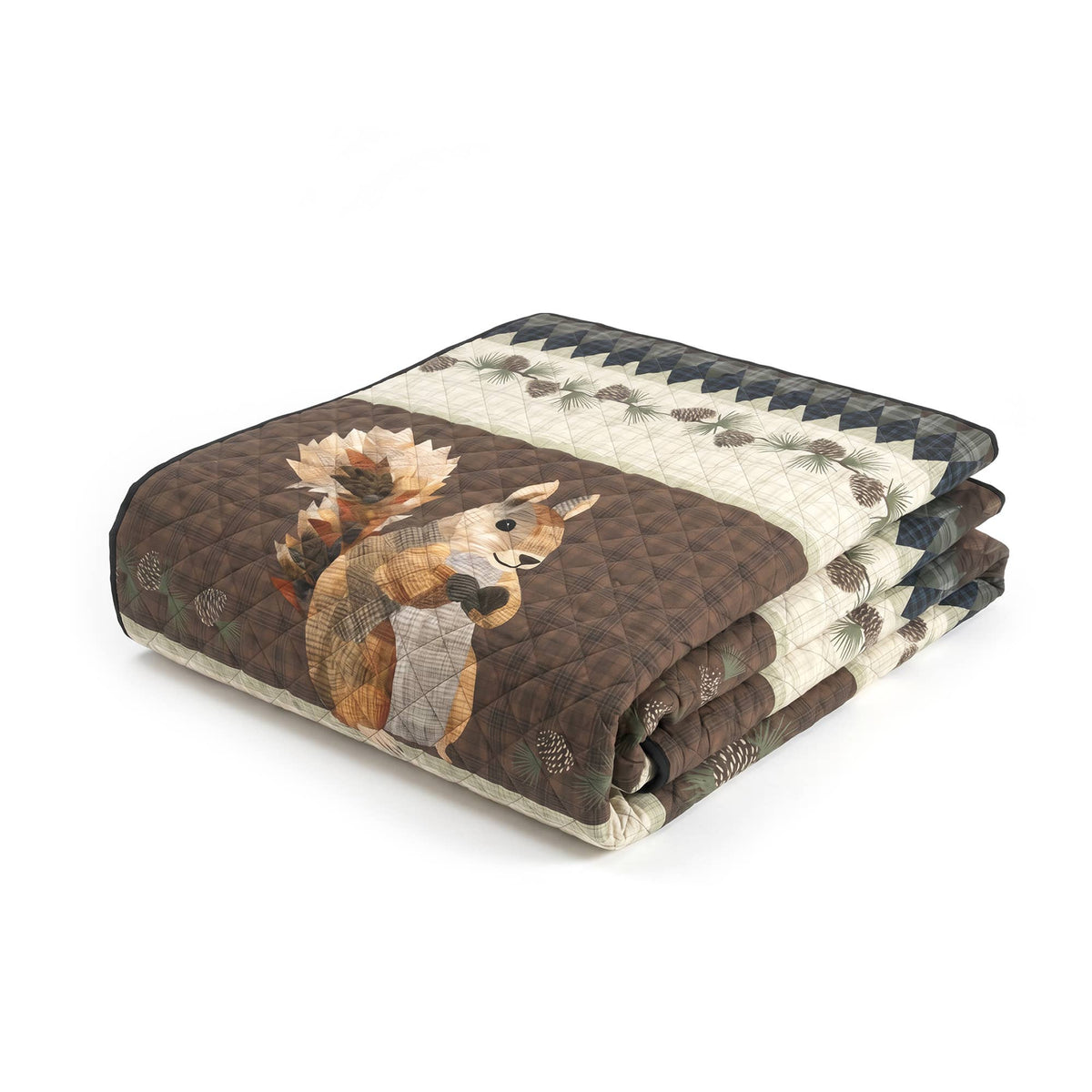 Donna Sharp Pine Circle Woodland Quilted Throw