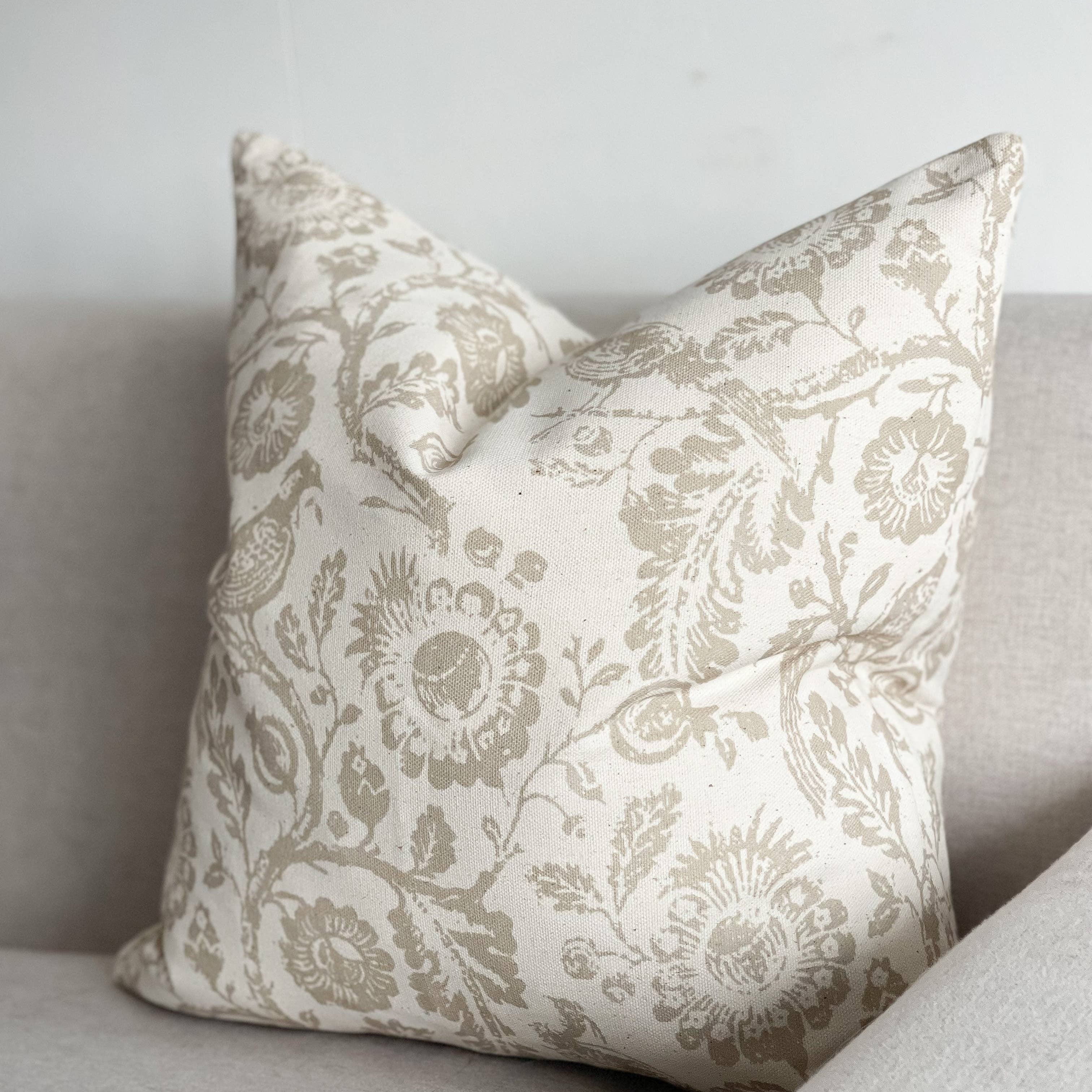 Aria Cotton Cushion Cover – Country Print: 45 x 45 cm Ellenvale Trade