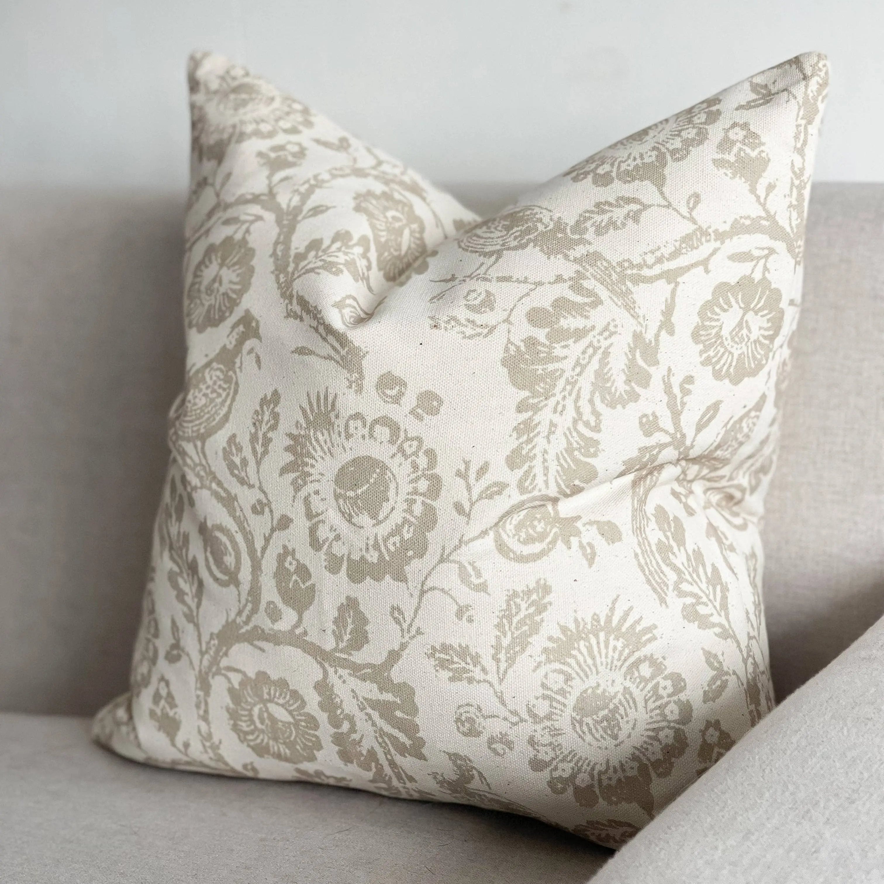 Aria Cotton Cushion Cover – Country Print 45x45cm Ellenvale Trade
