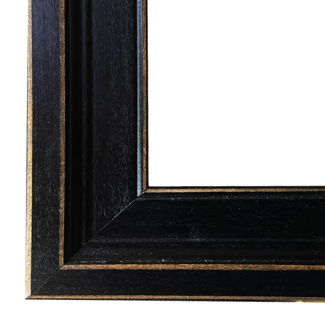 Sheep and Chickens – Vintage Painting Print on Canvas (Framed)