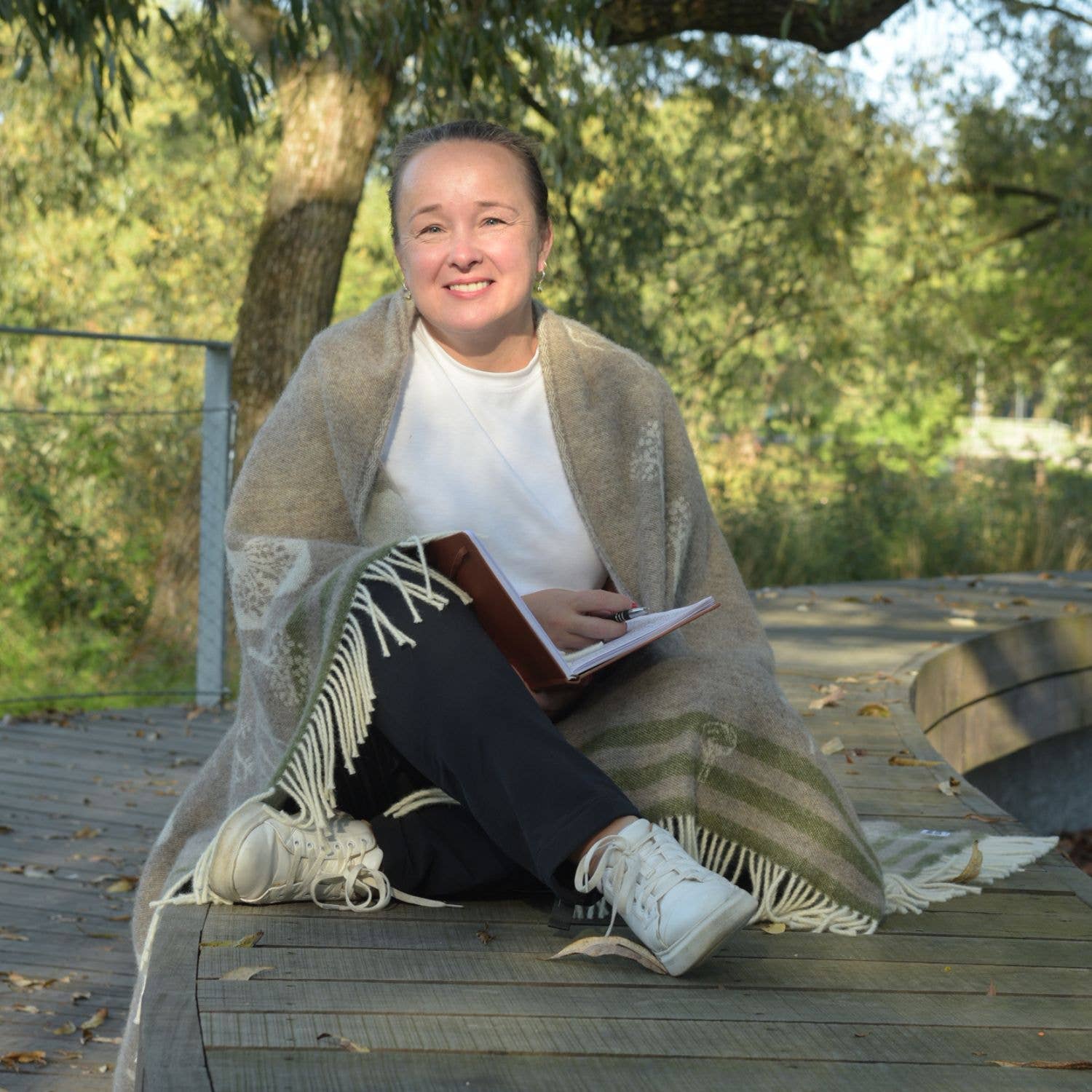 Woodland Recycled Merino Throw JJ Textile