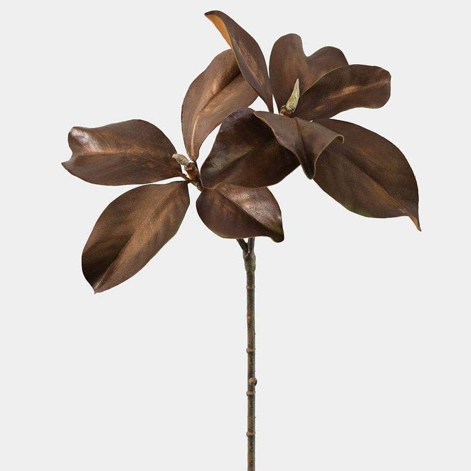 Prestige Fall Magnolia Leaf Branch – 63cm