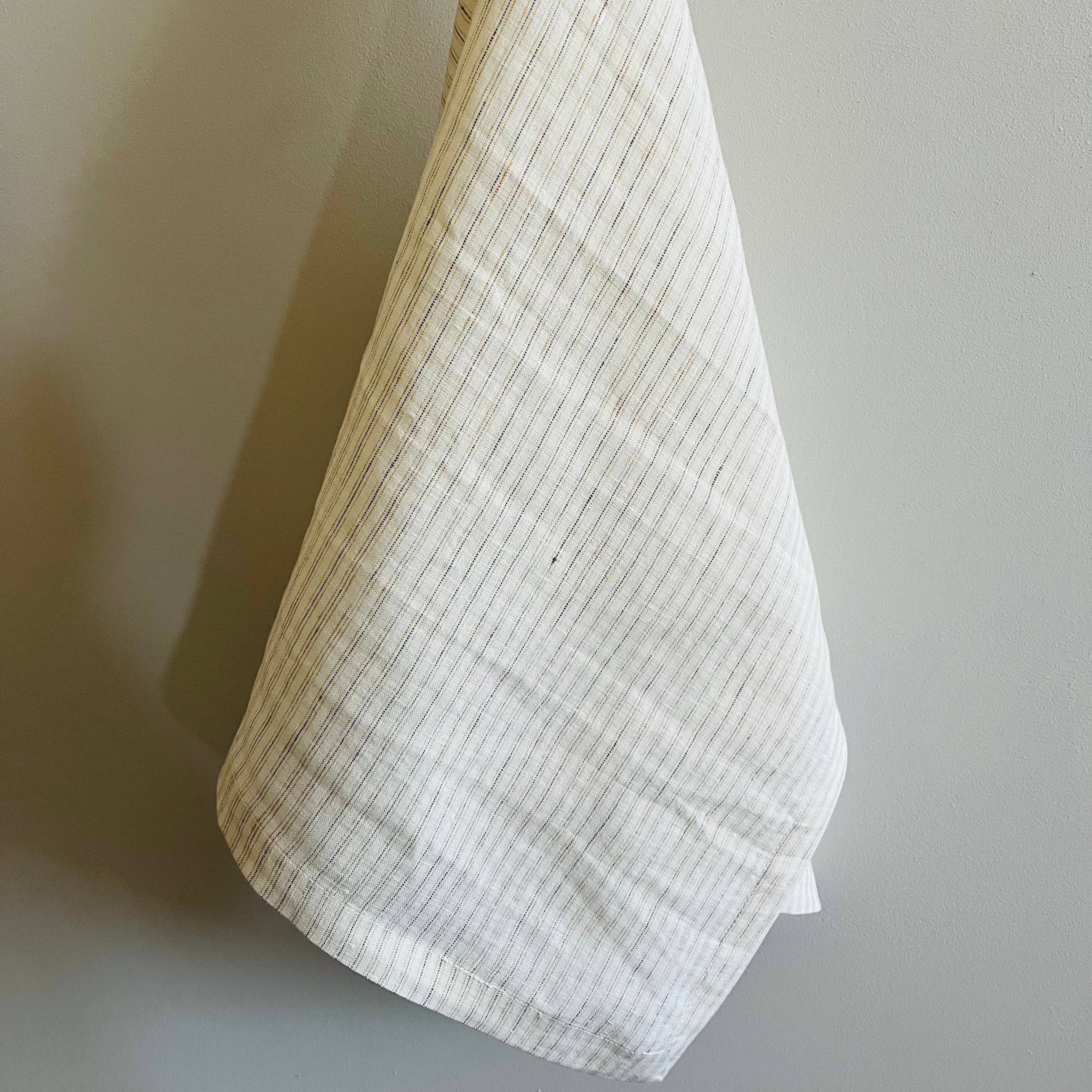 Pure French Linen Tea Towel - Vintage Stripe Mama and Tochter