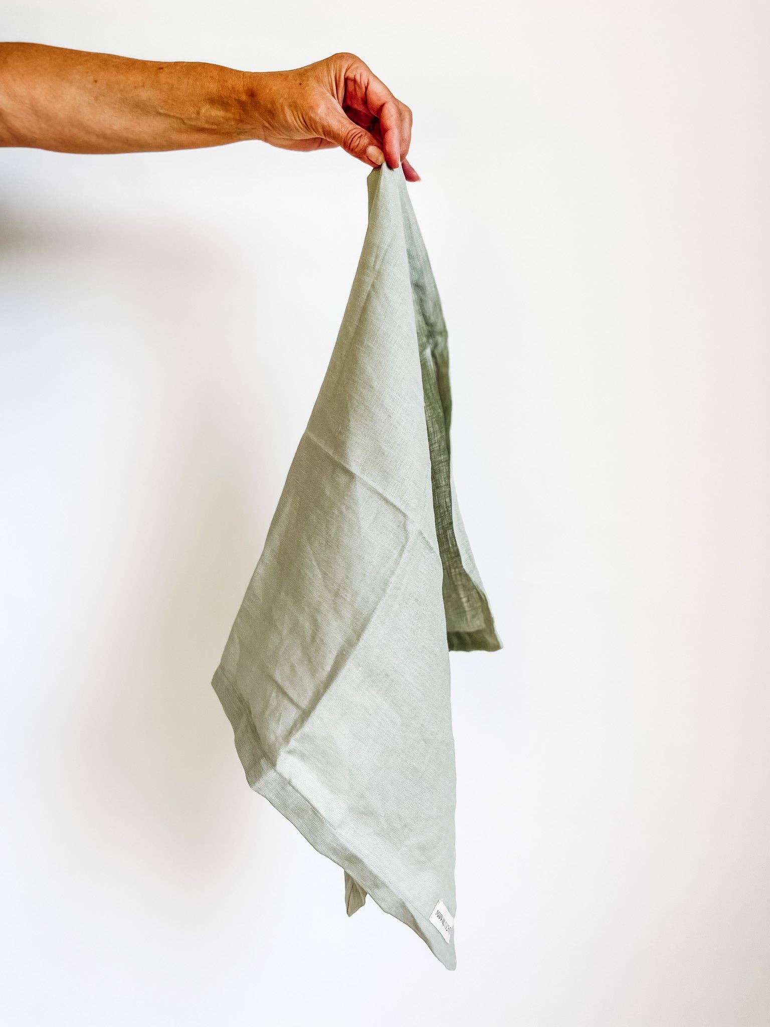 Pure French Linen Tea Towel - Pistachio Mama and Tochter