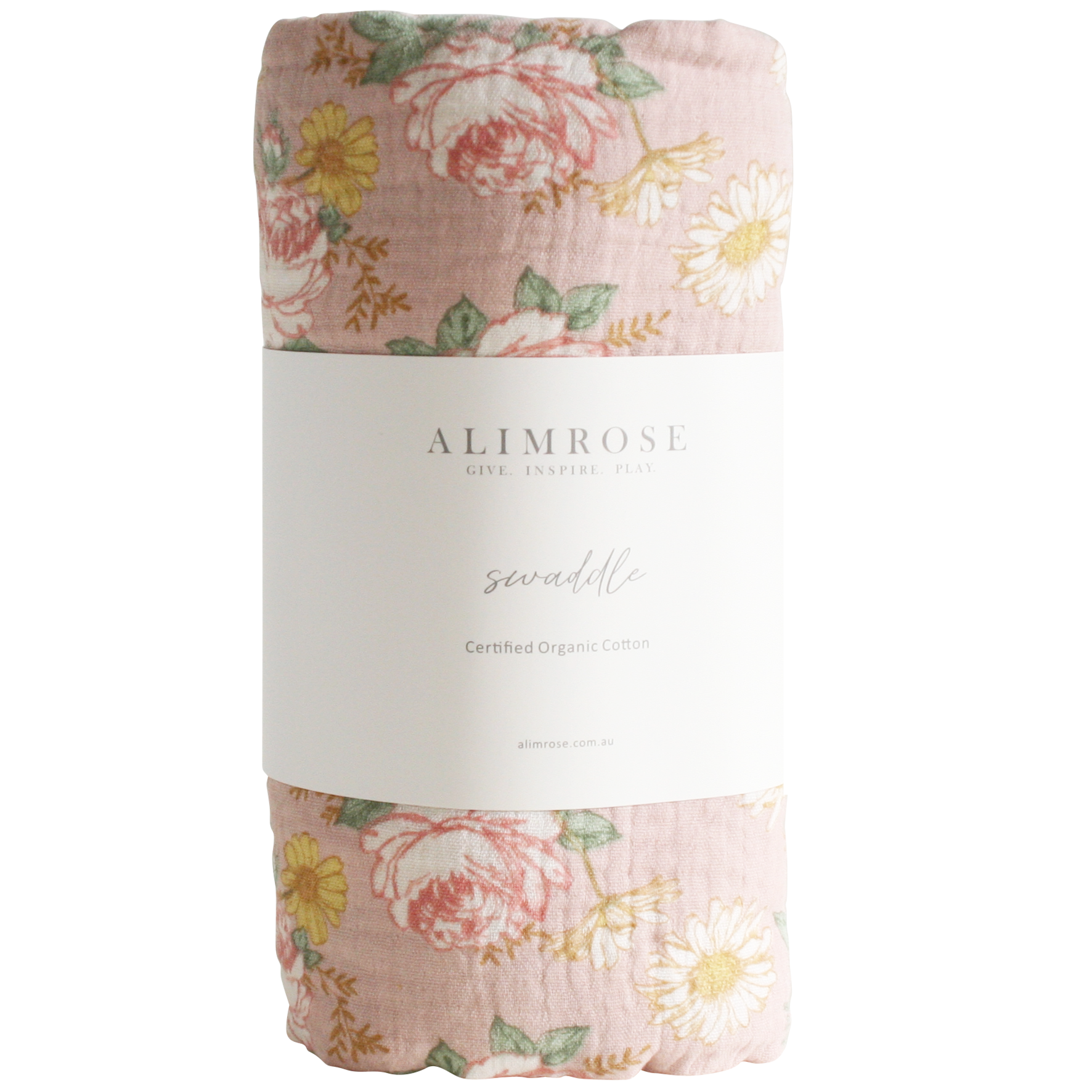 Muslin Swaddle – English Garden (120 × 120 cm)