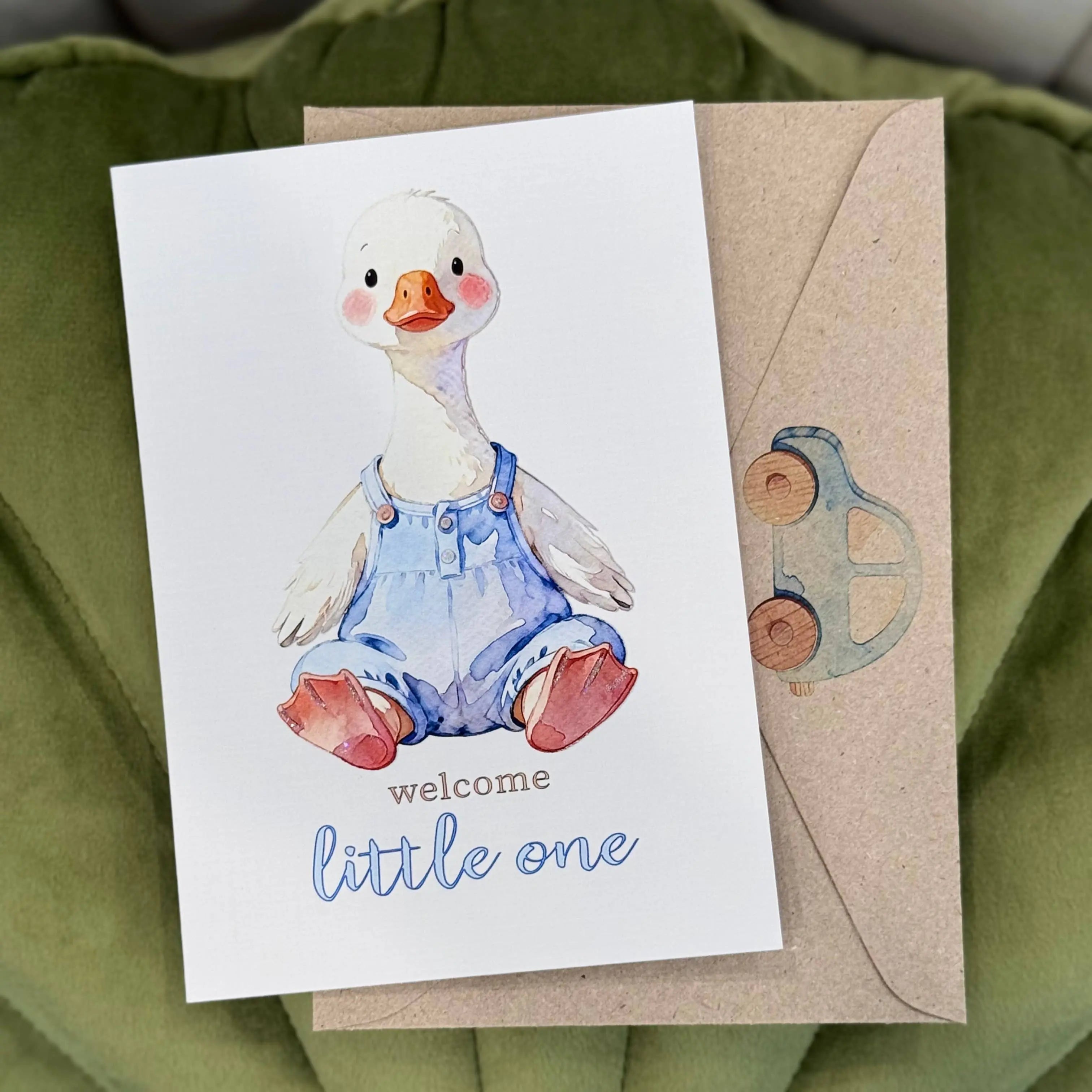 Welcome Baby Boy - New Baby Greeting Card