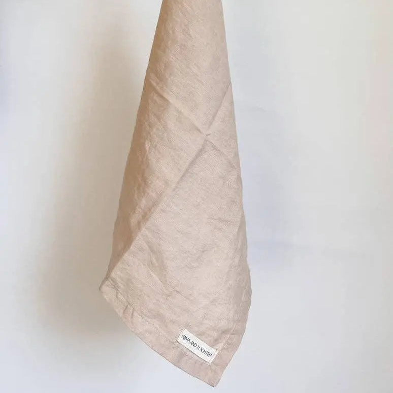 Pure French Linen Tea Towel - Light Clay Mama and Tochter
