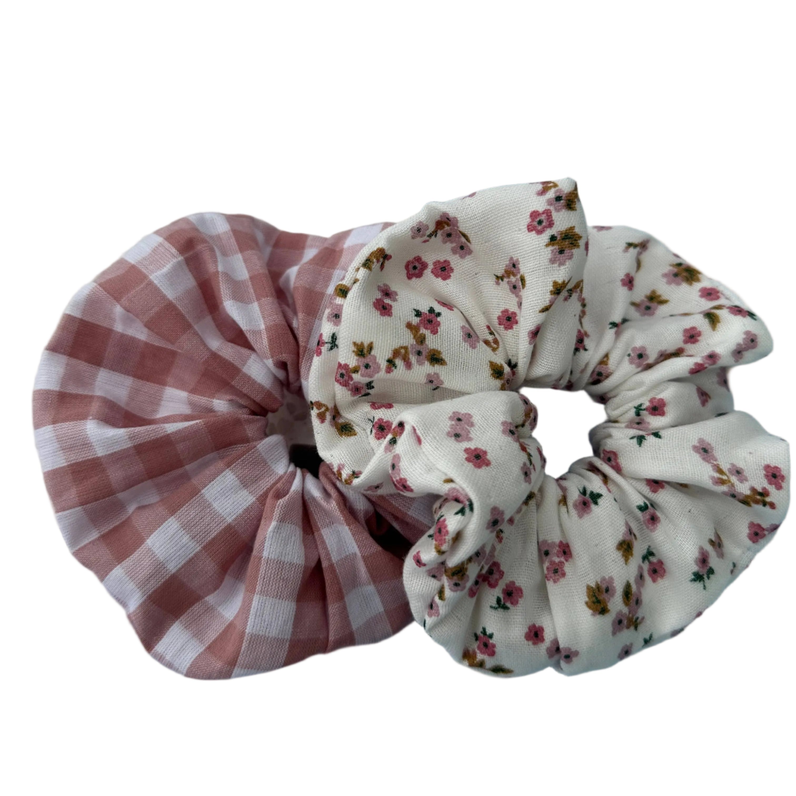 Olivia Floral Scrunchie Handmade Jems