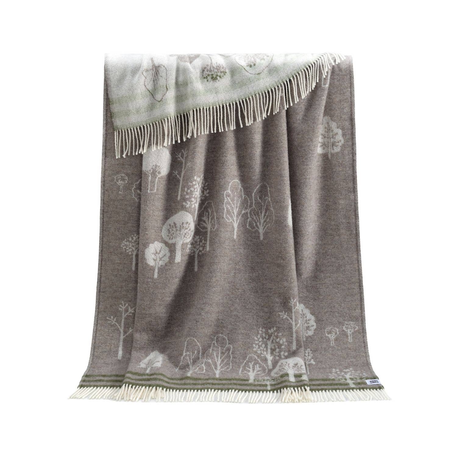 Woodland Recycled Merino Throw JJ Textile