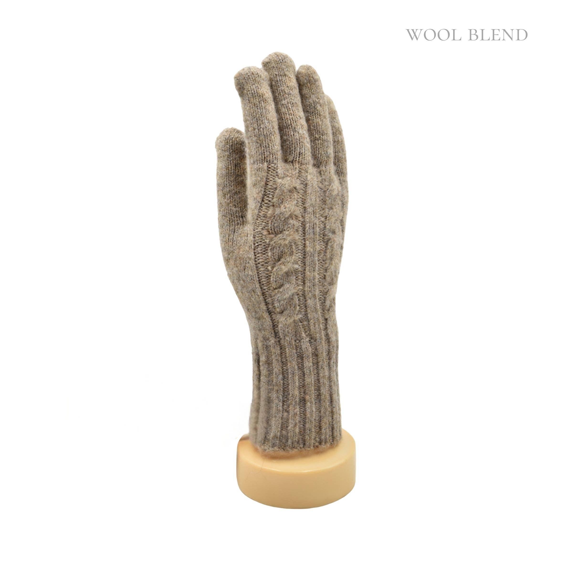 Heritage Knit Gloves – Oatmeal