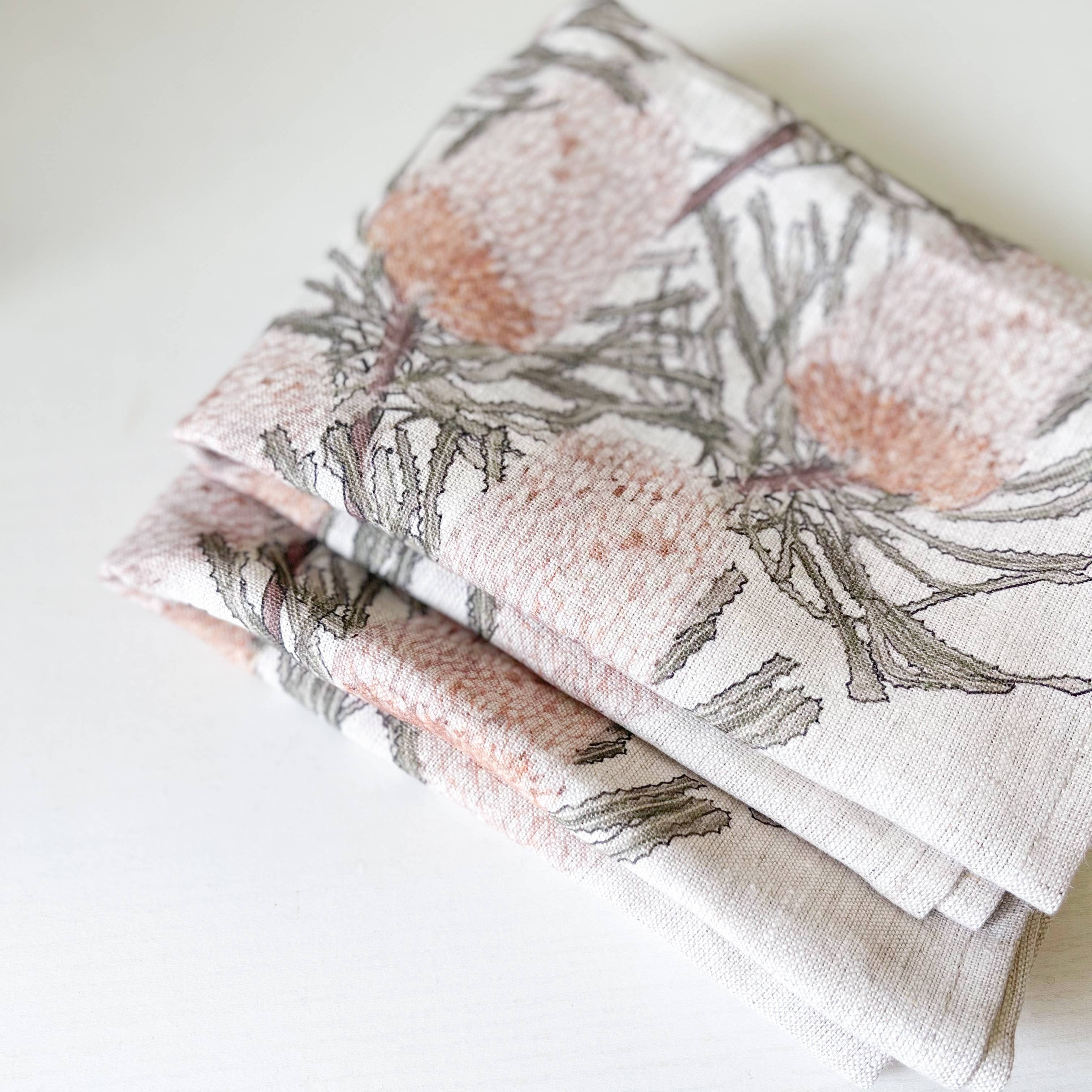 Banksia Linen Tea Towel - High Quality treasureinventory