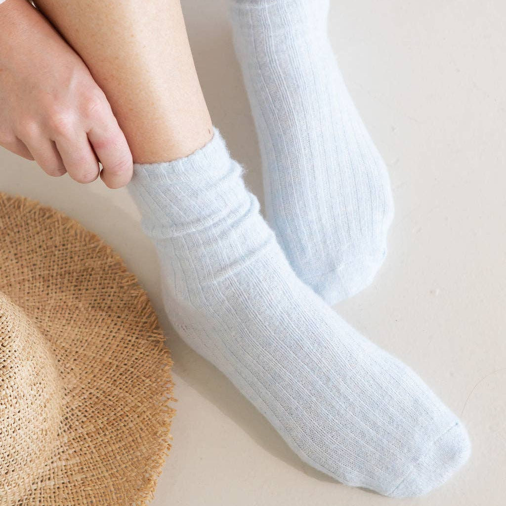 The Comfiest Socks – Liteweight - Light Blue L/XL
