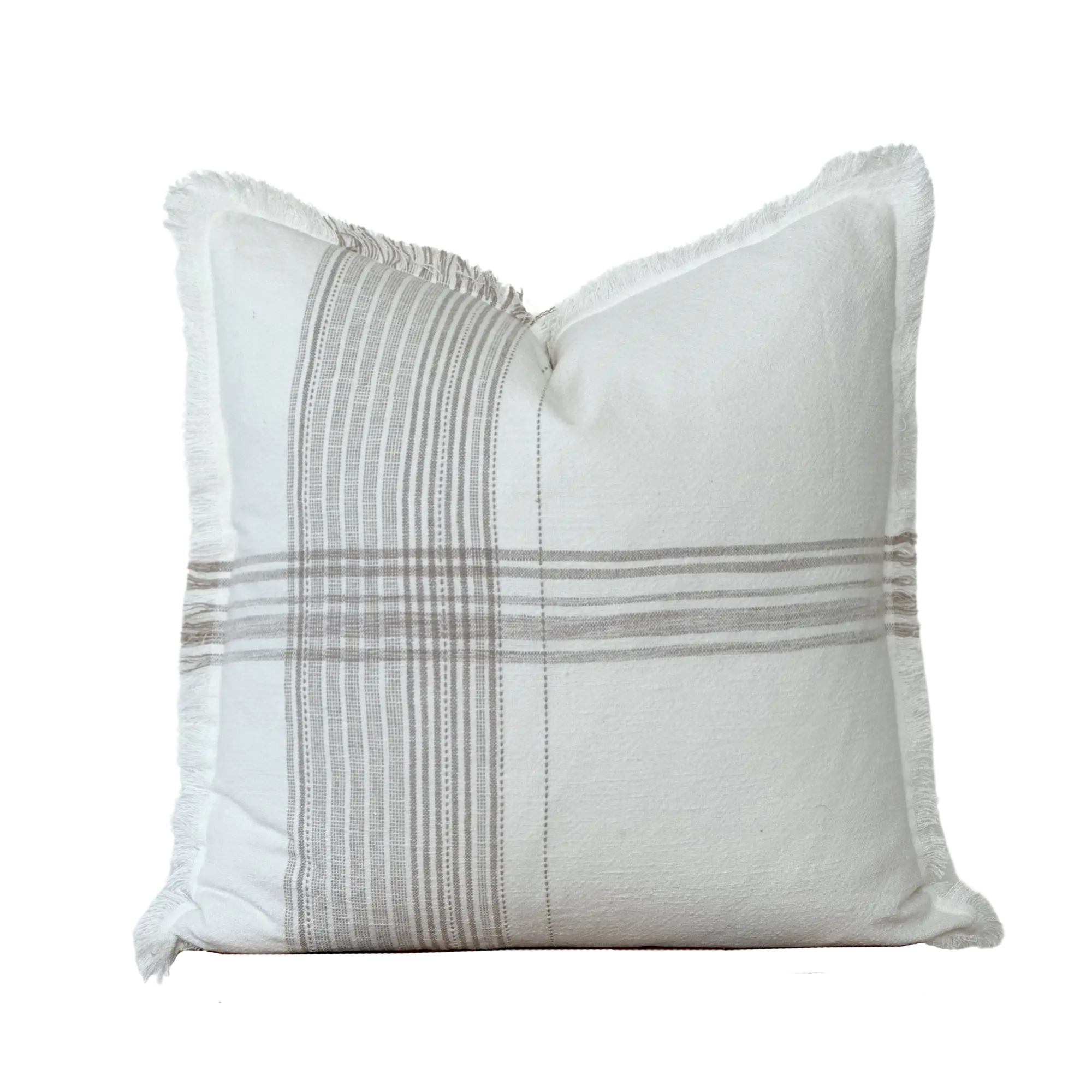 Plaid Fringe Pillow Cover | Fleur + Fray Collection Porter Lane Home
