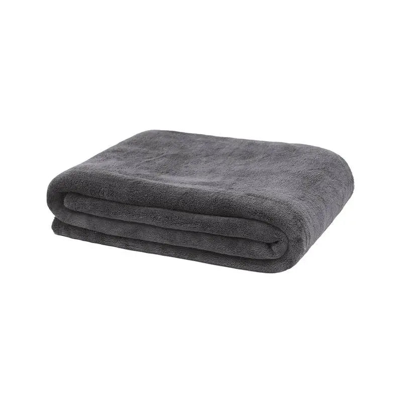 Microplush Throw Rug: Charcoal - Barrington Country Homewares