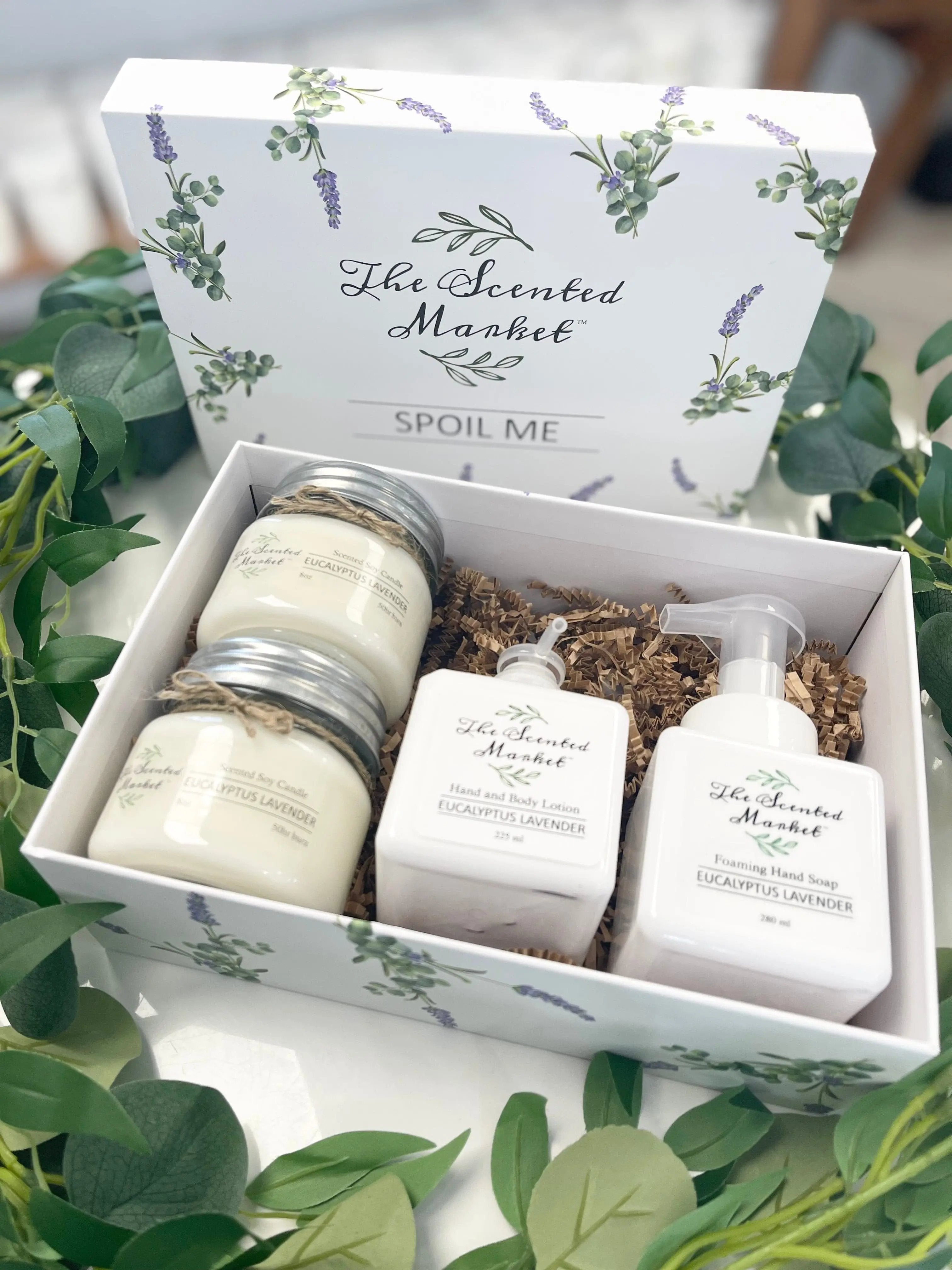 Spoil Me Gift Box – Eucalyptus Lavender The Scented Market