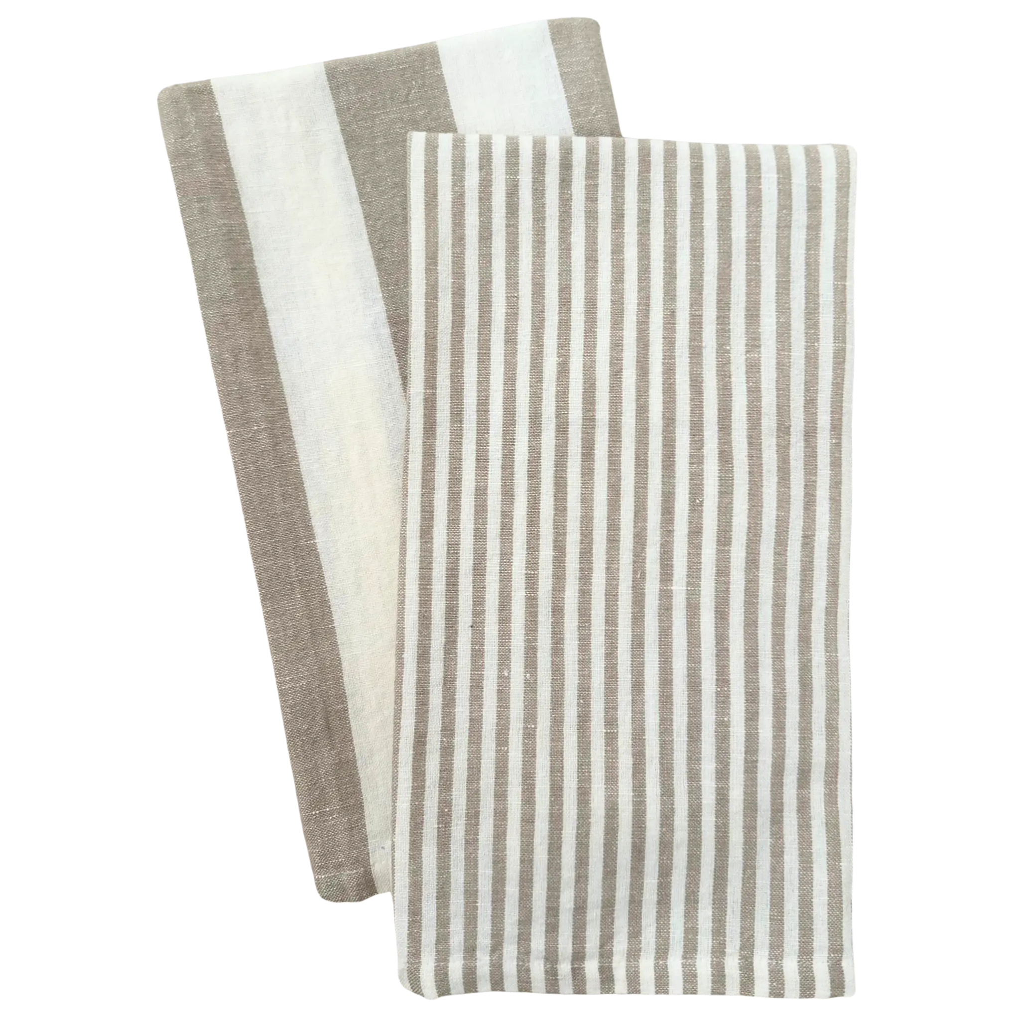 Stripe Tea Towel Set – Tan (2 Pack)