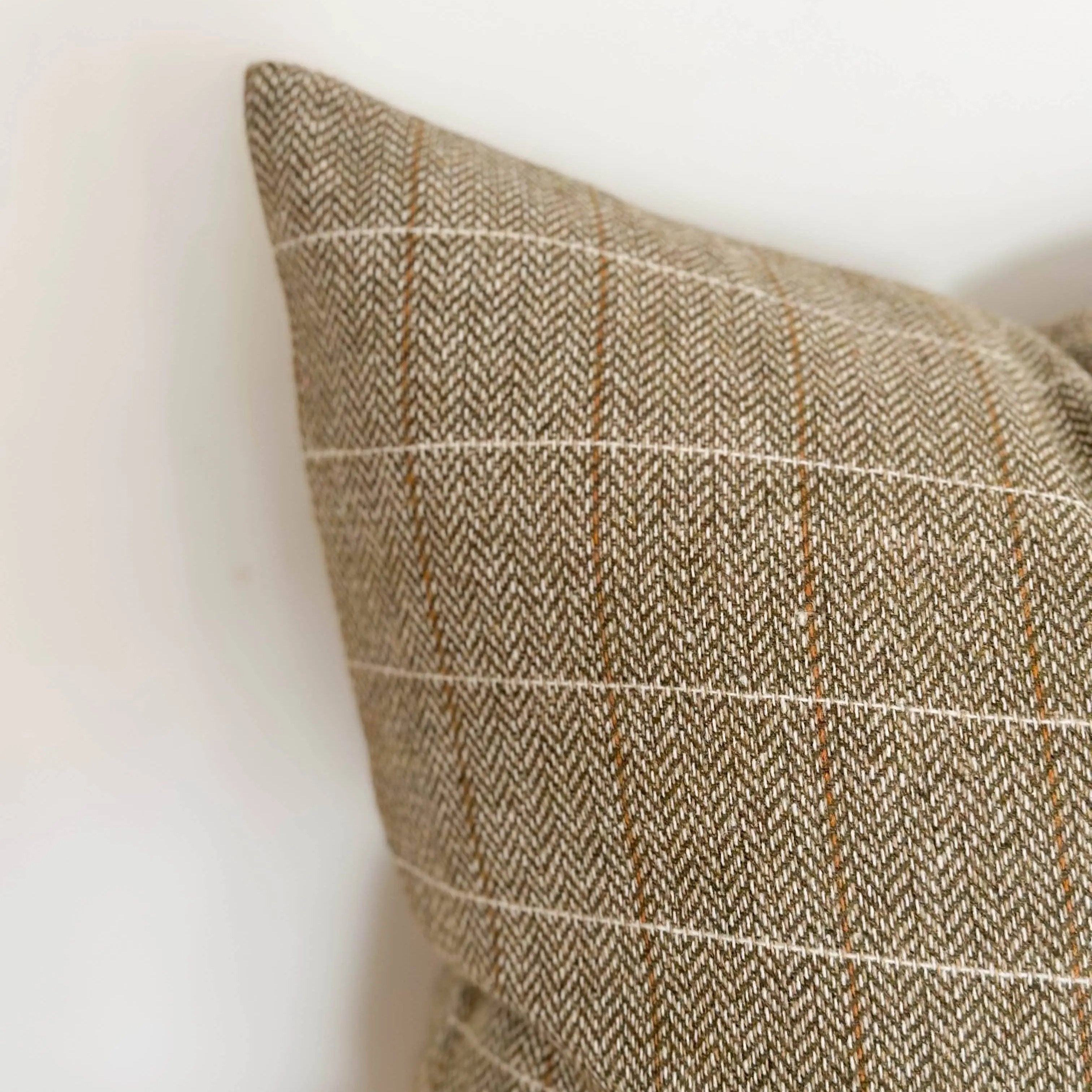 Betty Wool Blend Cushion Cover – Olive Green 45×45cm Ellenvale Trade