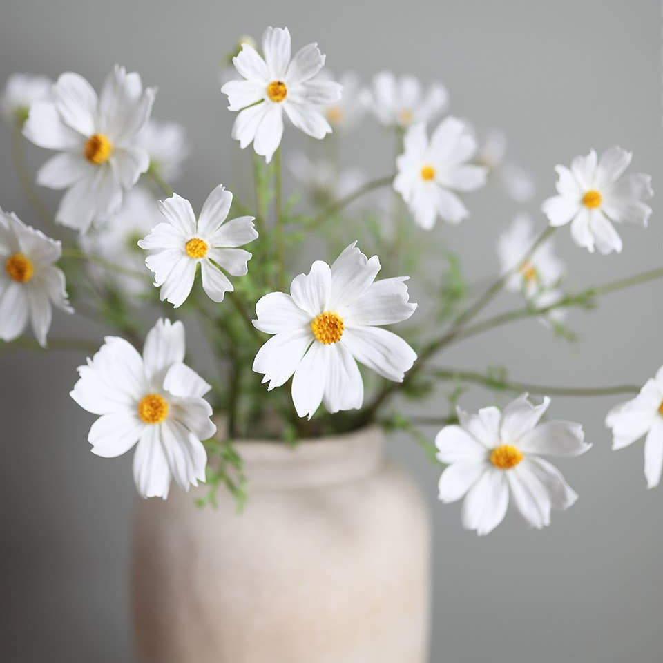 Real Touch White Cosmos 29” Prestige Botanicals