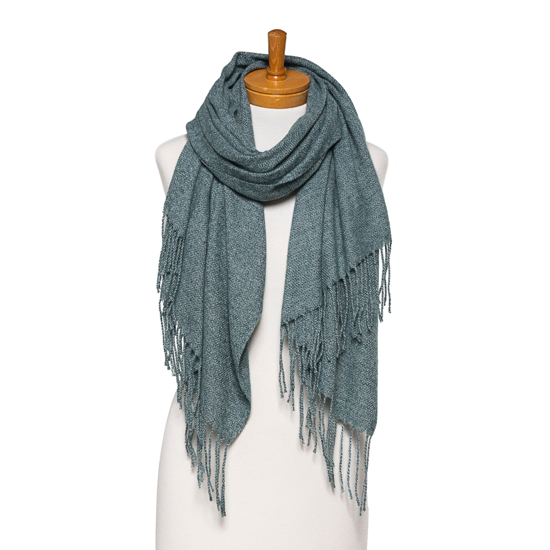 Luxe Plain Scarf - Green