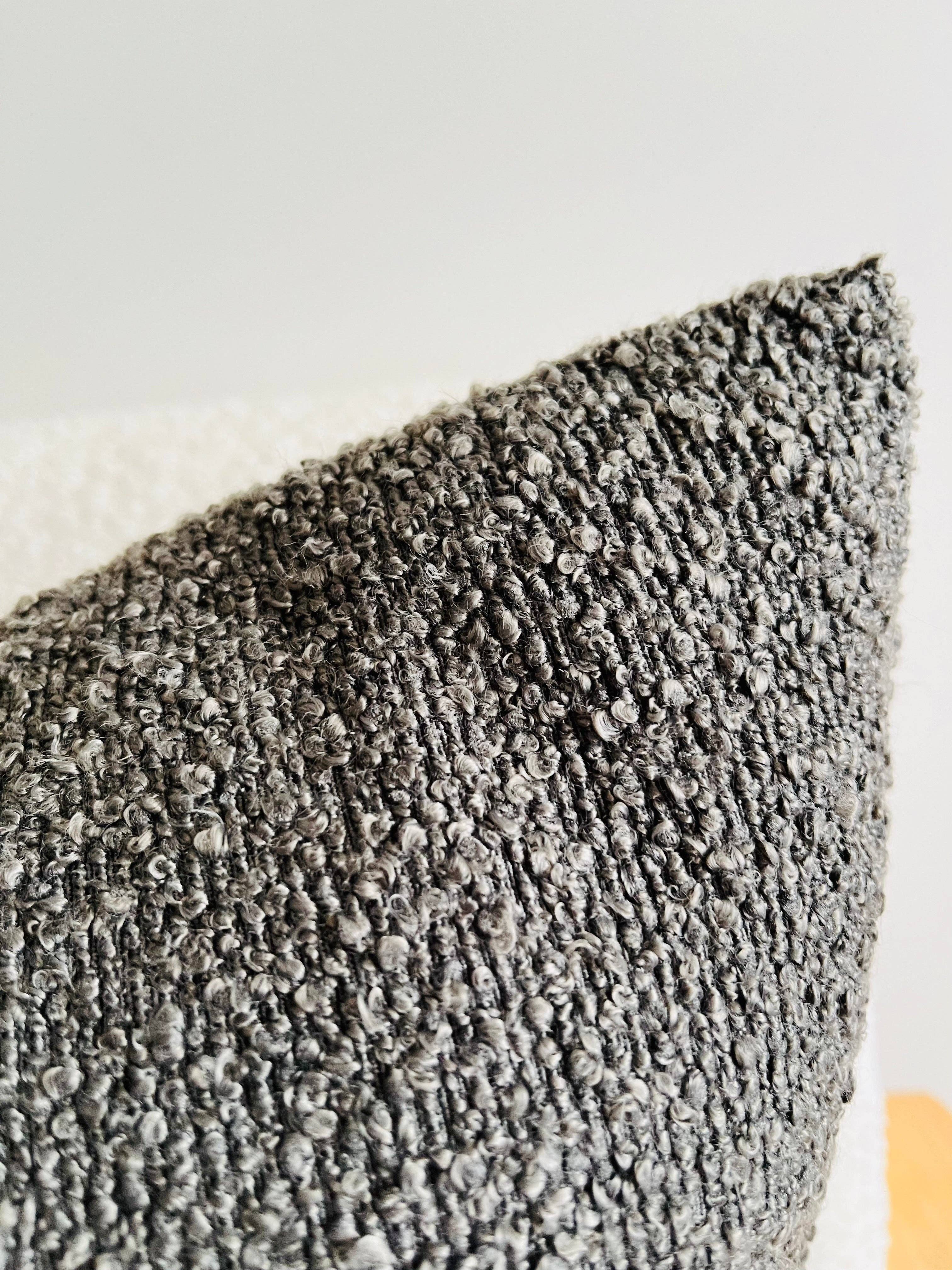Boucle Cushion Cover - Charcoal 50X50cm Mama and Tochter