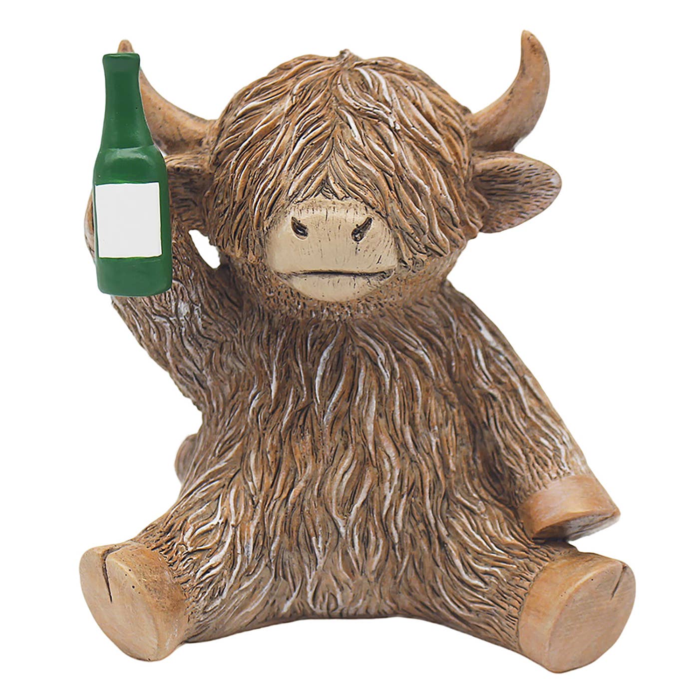 Happy Highland Cow Small – Beer O’Clock Figurine Joe Davies