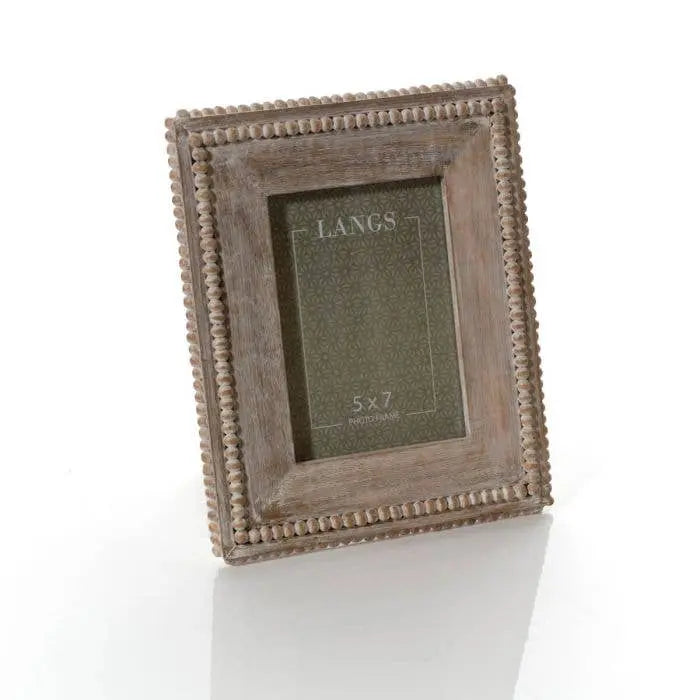 Rustic Mango Wood Beaded Large Photo Frame – 5×7