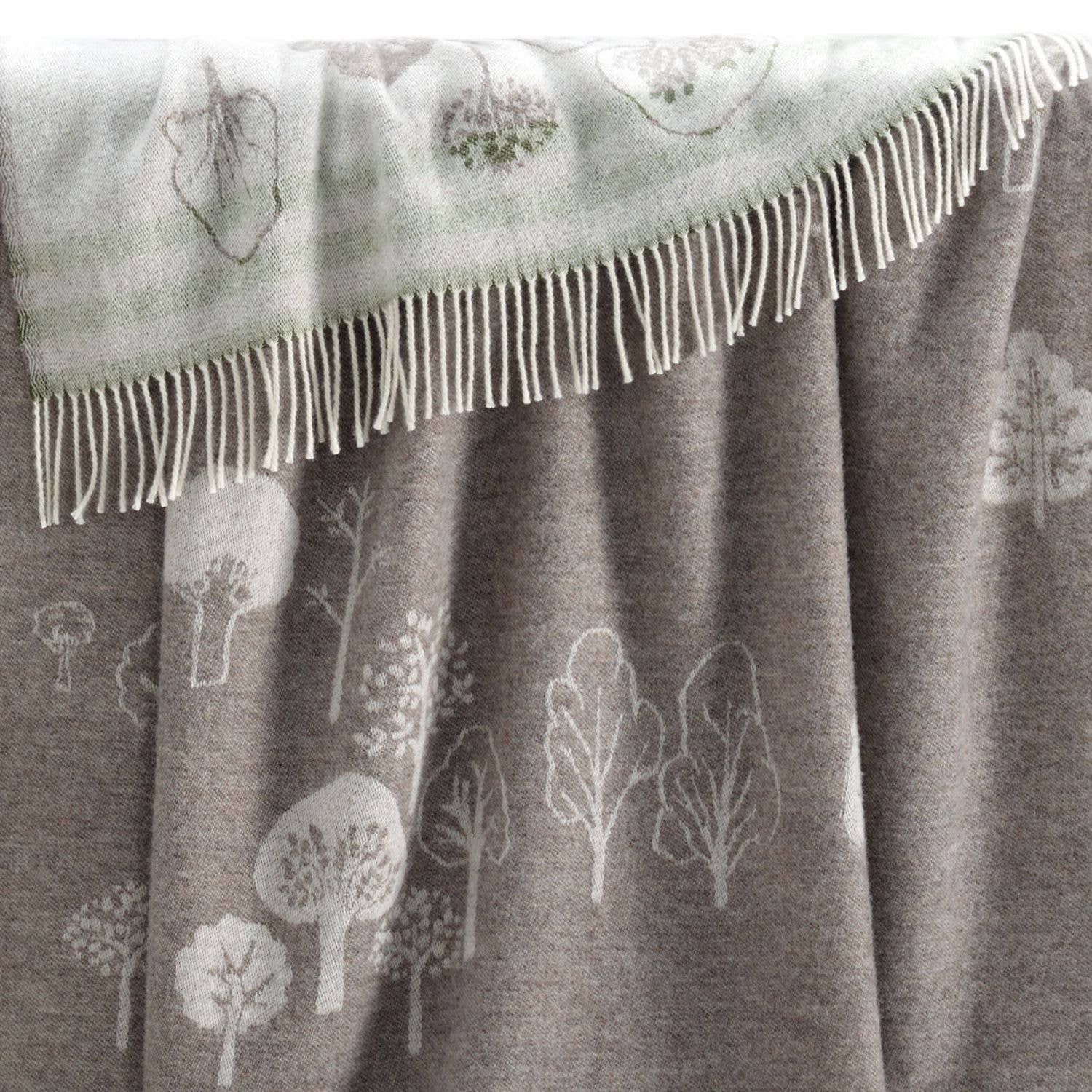 Woodland Recycled Merino Throw JJ Textile