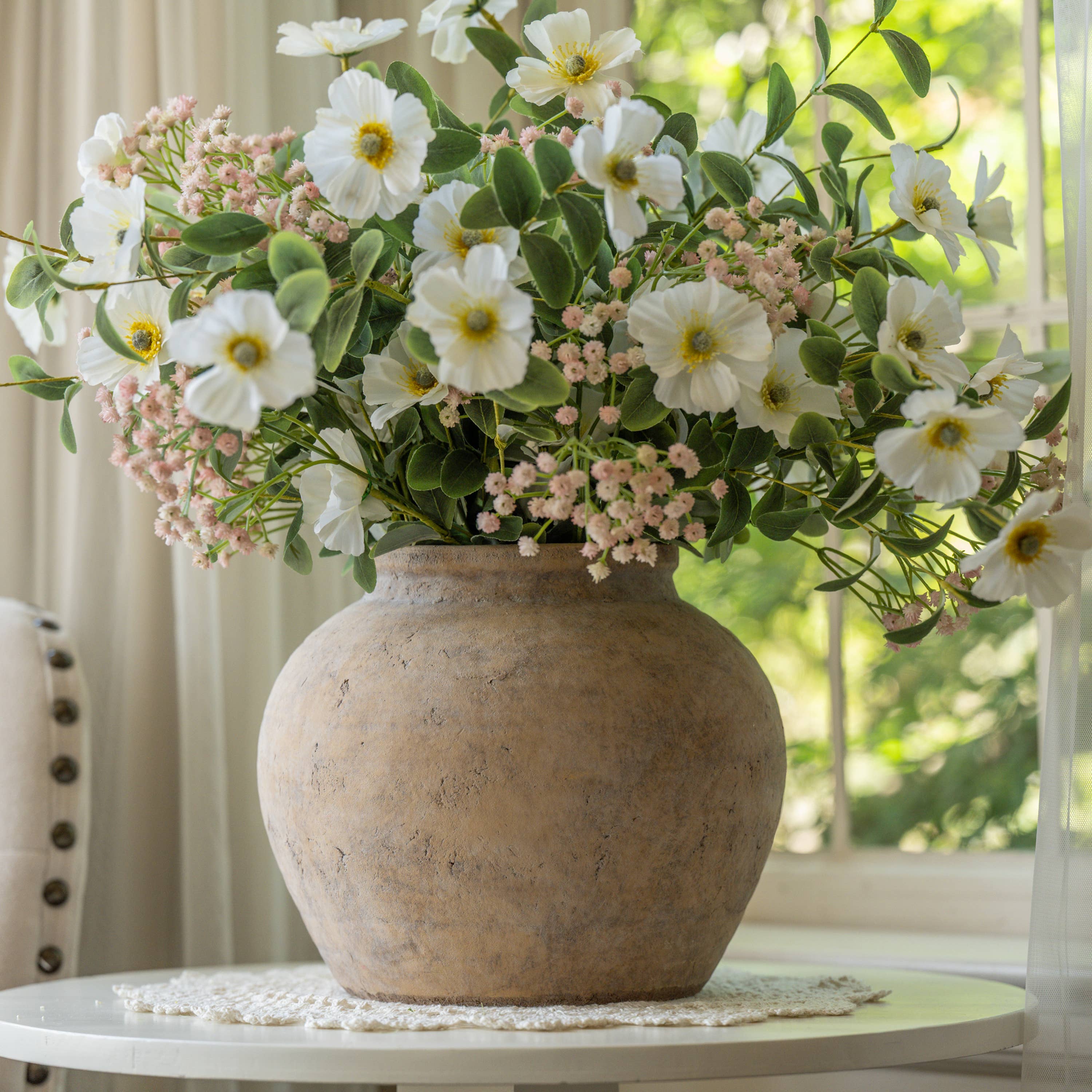 Vintage Clay Terracotta Planter – 23.5cm