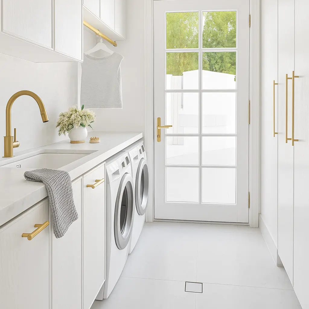 100% Organic Cotton Rustic Waffle Tea/Hand Towel – Light Grey Mama and Tochter