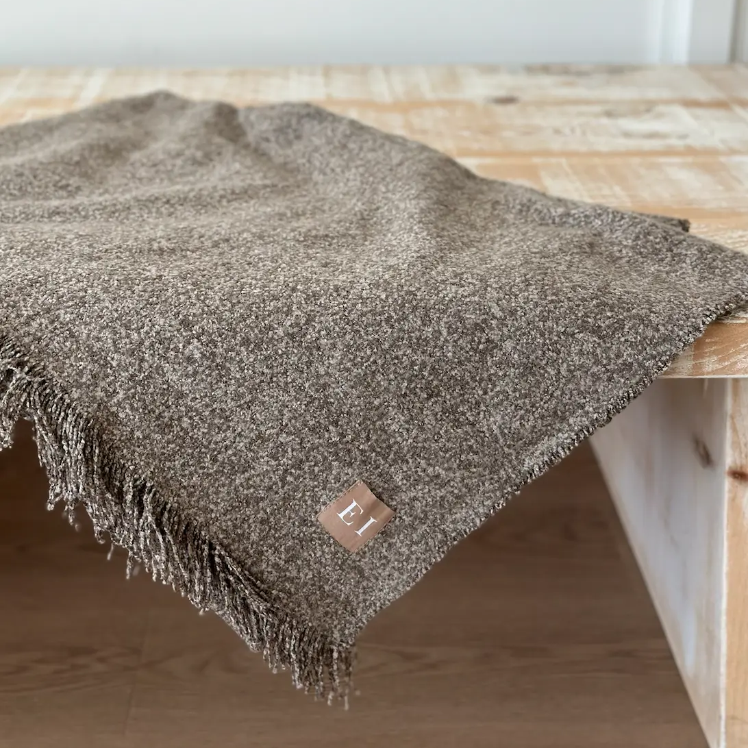 Soft Chocolate Brown Throw Ellenvale Trade