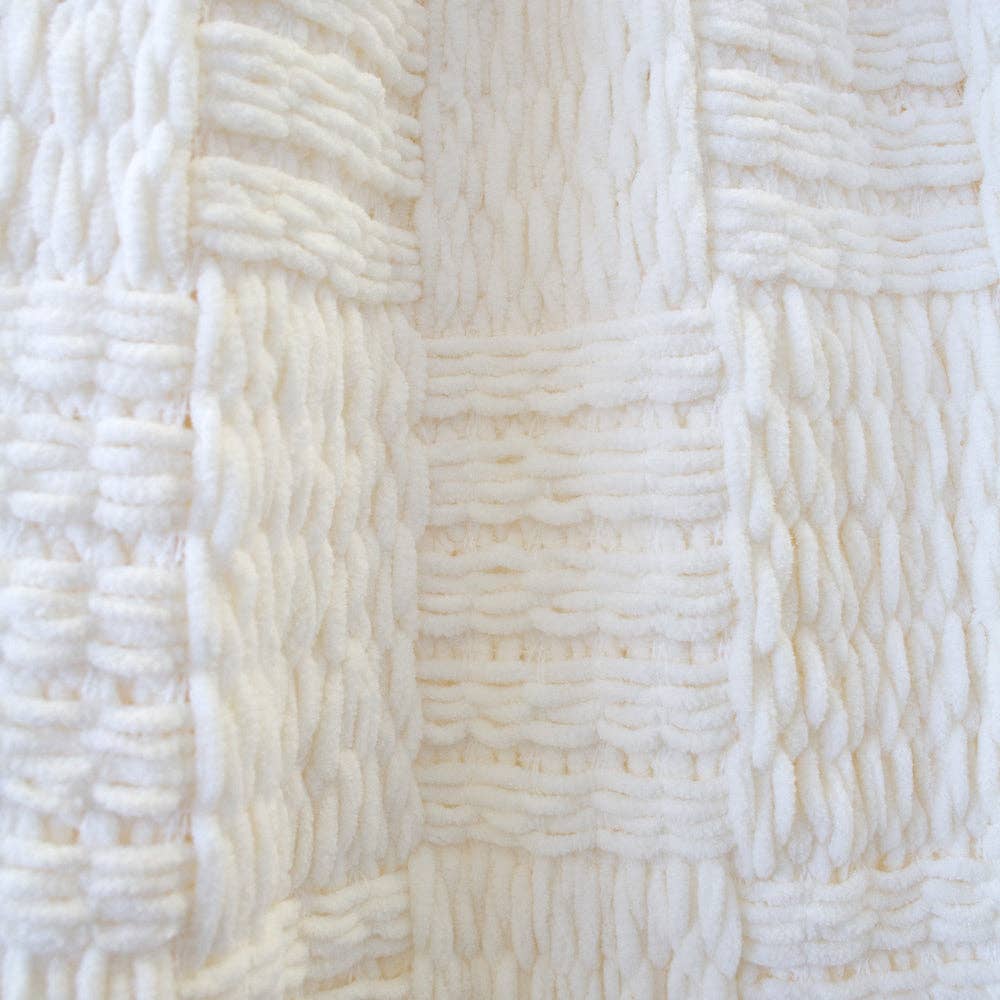 Asha Throw - White Bambury