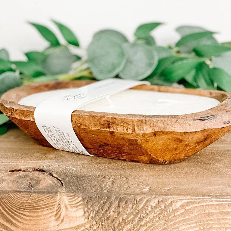 Brown Oval Dough Bowl - CASHMERE The Scented Market
