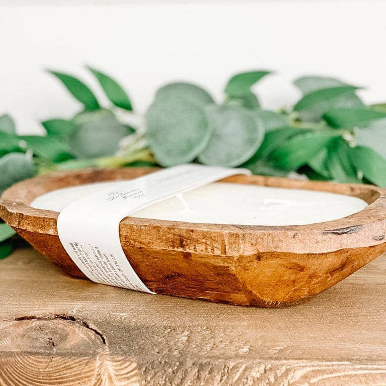 Brown Oval Dough Bowl - APPLE CRUMBLE The Scented Market