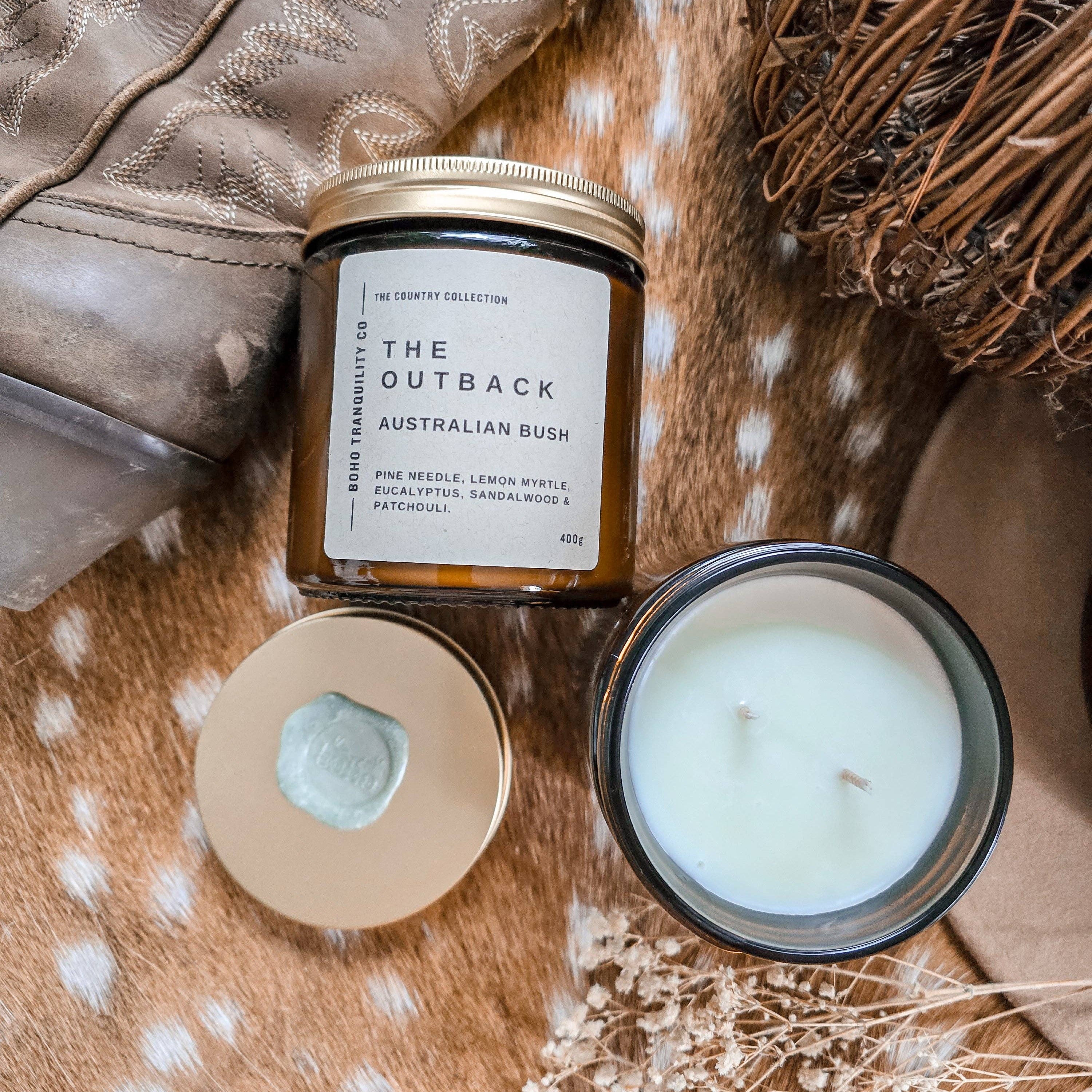 THE OUTBACK CANDLE - Australian Bush Boho Tranquility Co
