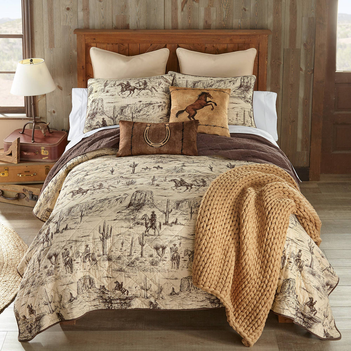 Donna Sharp Cowboy Decorative Cushion Set – Set of 2