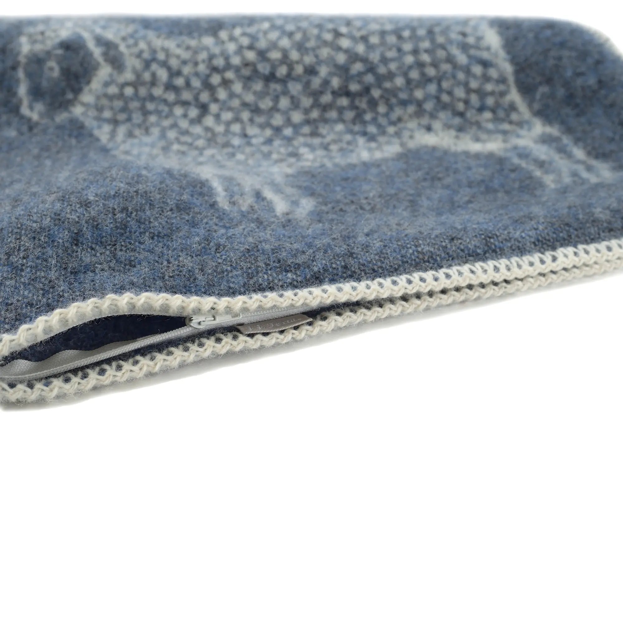 Sheep Blue Wool Cushion Cover JJ Textile