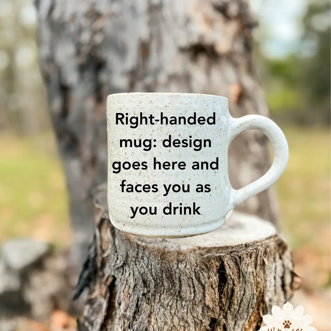 Ceramic Handmade Tractor Mug – Right-Handed Design Wolf and Clay Pty Ltd
