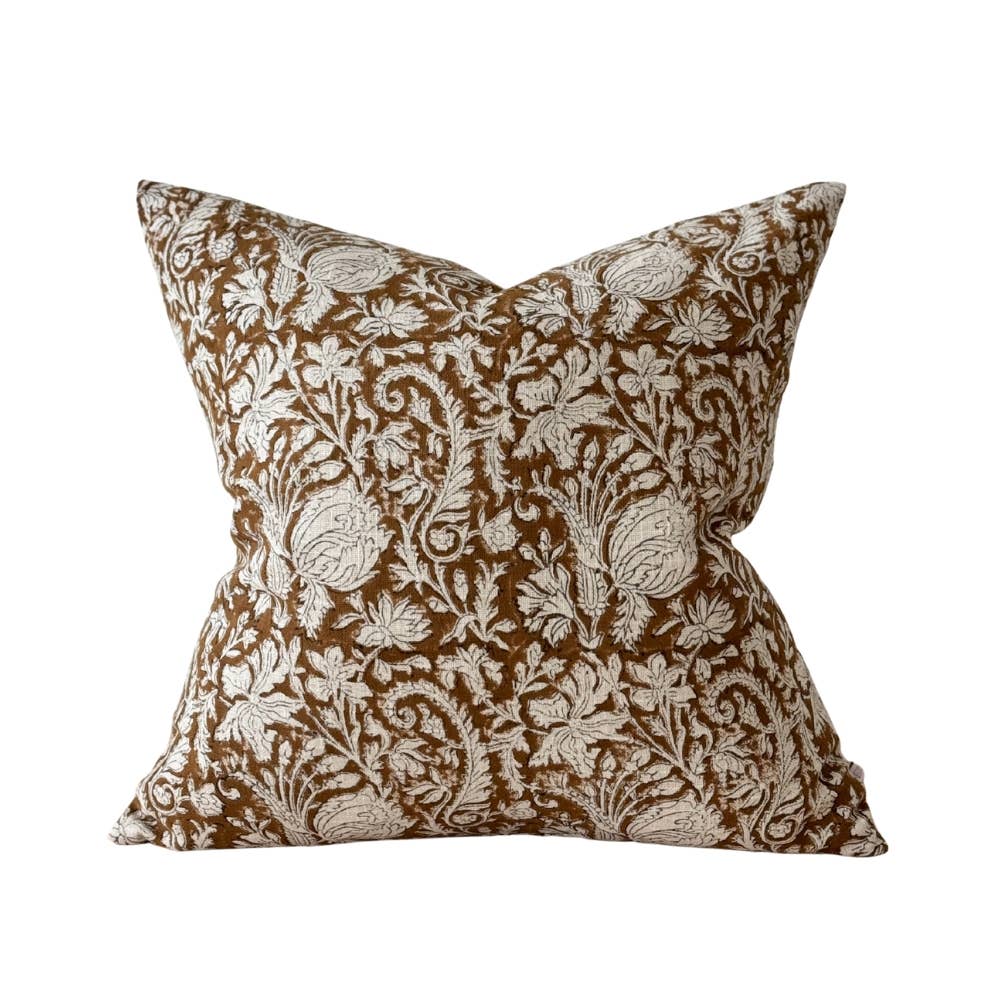Ivy Rust Print Cushion Cover – 45 × 45 cm