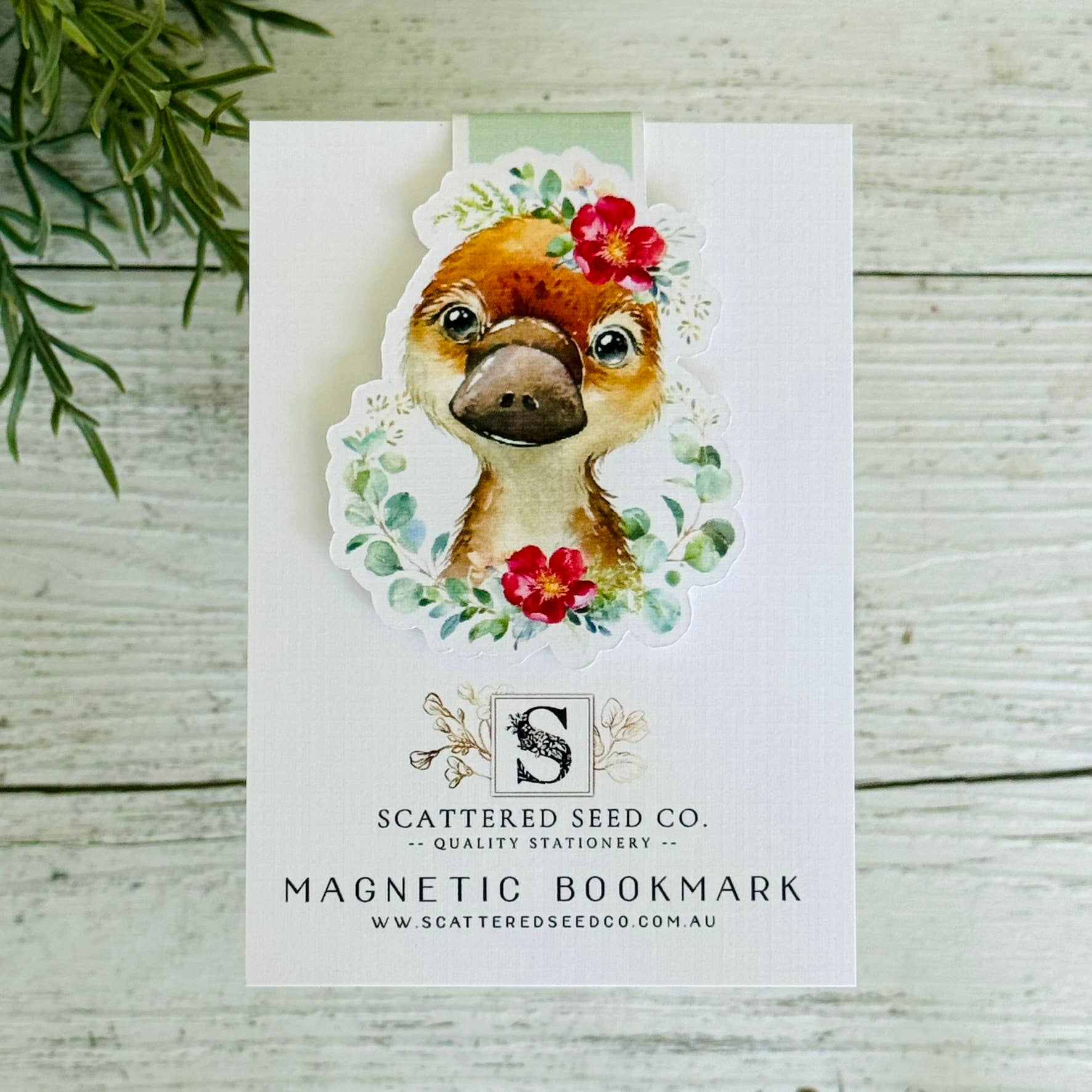 Australian Platypus Magnetic Bookmark Scattered Seed Co