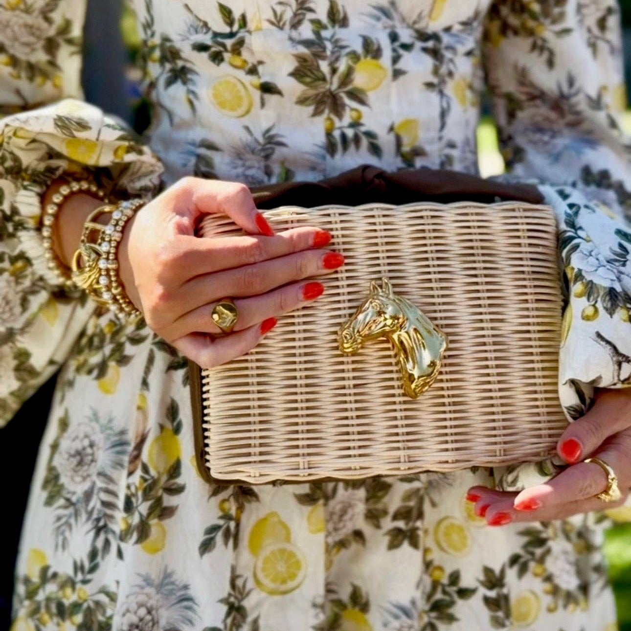Derby Bow Clutch – Brown