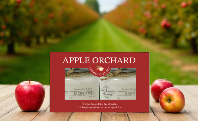 Apple Orchard Duo Candle Pack – McIntosh & Granny Apple The Scented Market