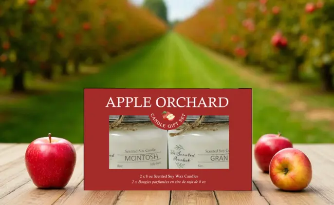 Apple Orchard Duo Candle Pack – McIntosh & Granny Apple The Scented Market