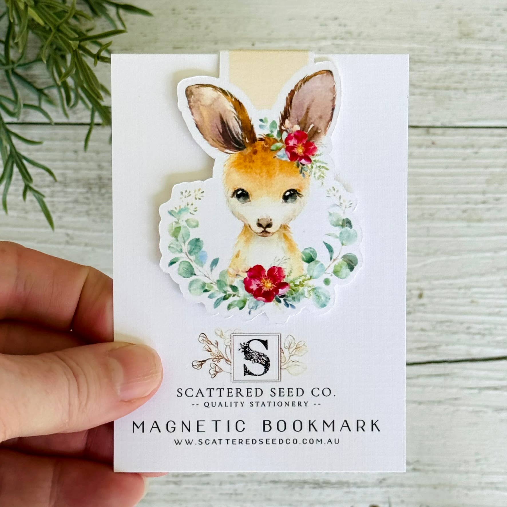 Australian Kangaroo Magnetic Bookmark Scattered Seed Co
