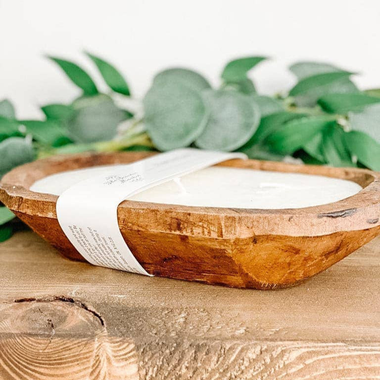 Brown Oval Dough Bowl - EUCALYPTUS LAVENDER The Scented Market