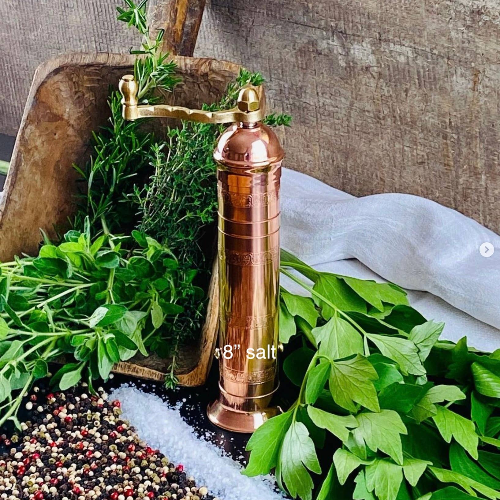The Original “Copper Mill” Salt Grinder – 20 cm