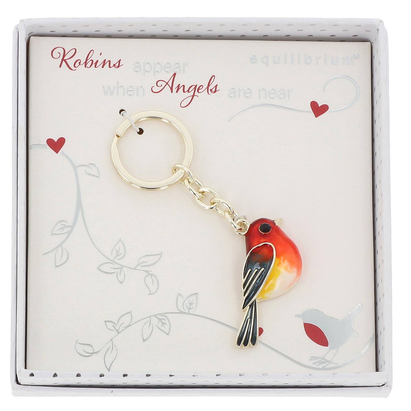 Robins Appear Vintage Style Keyring Joe Davies