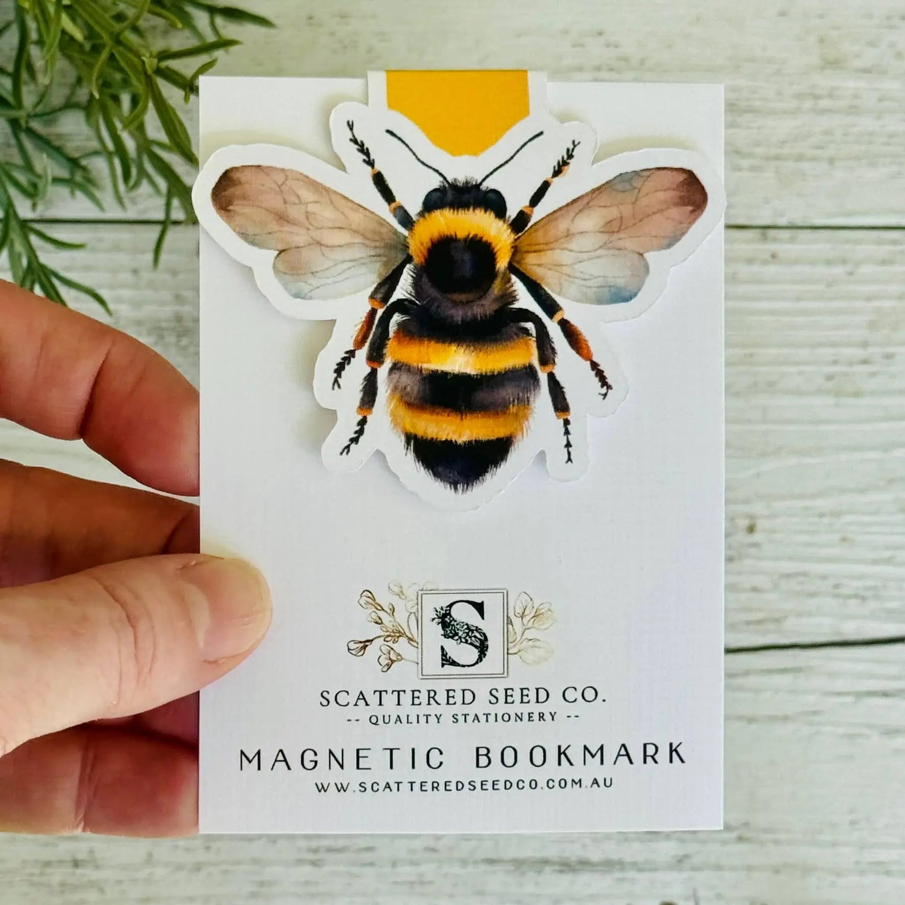 Bee & Honey Handmade Magnetic Bookmark